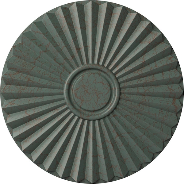 Ekena Millwork Shakuras Ceiling Medallion (For Canopies up to 5"), 19 3/4"OD x 1 3/8"P, Cloud Burst Crackle CM20SHCBC - main